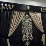 Black Golden Curtains for Wedding