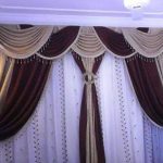 Brown and Golden Curtains for Wedding Hall