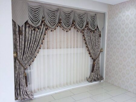 Grey Curtains for Drawing Room