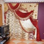 Red & Golden Curtains for Wedding Halls