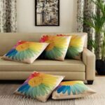 Sun Flower Print Cushions