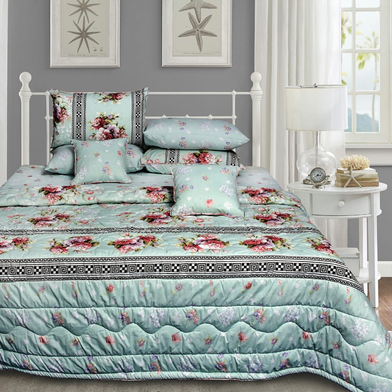 Light Green Bedding 8 PCS Set