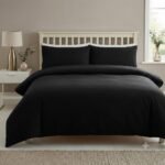 Plain Black Bed Set