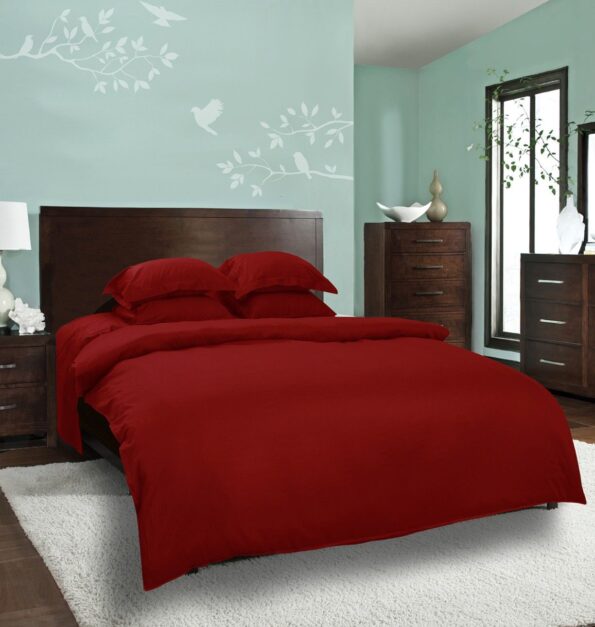 Plain Red Bed Sheet