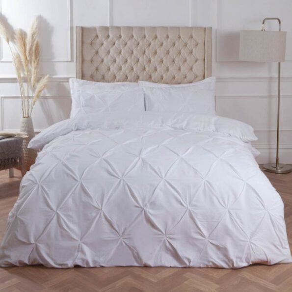 Diamond White Duvet Cover Set 8PCS