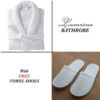 White Bathrobe for Women ( 4 PCS Set )