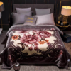 Brown Blossoms Blankets