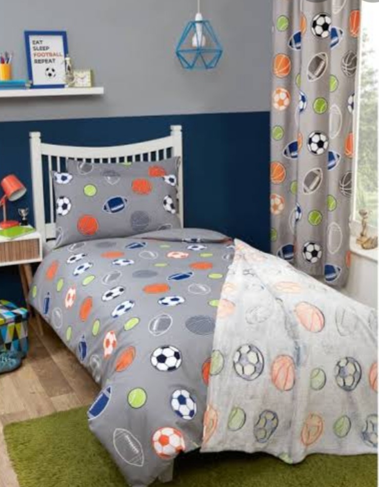 Football Bedding With 1 Pillow
