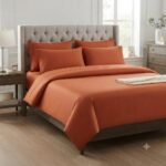 Tomato Palin Sheet With 2 Pillows