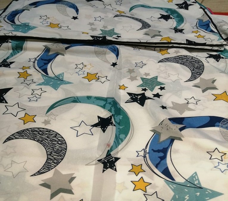 Star-Moon-Bedding-With-1-Pillow Star Moon Bedding With 1 Pillow