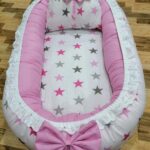 Stars Pink Design Baby Nest – 5 PCS