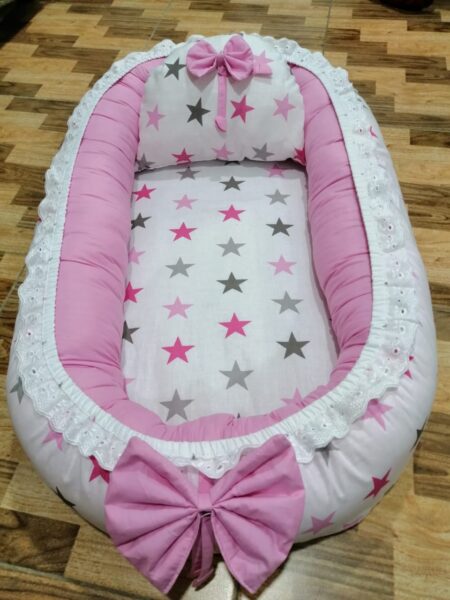 Stars Pink Design Baby Nest - 5 PCS