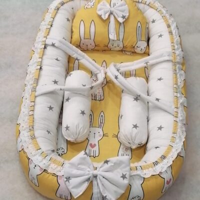 Yellow Rabbit Design Baby Nest - 5 PCS