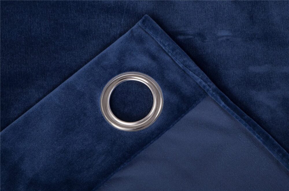 Blue Velvet Curtains Premium Quality ( Set of 2 Pcs ) (3)