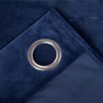 Blue Velvet Curtains Premium Quality ( Set of 2 Pcs )