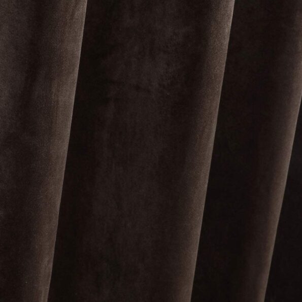 Brown Velvet Curtains Premium Quality ( Set of 2 Pcs )