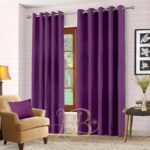 Purple Velvet Curtains Premium Quality ( Set of 2 Pcs )