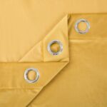 Yellow Velvet Curtains Premium Quality ( Set of 2 Pcs )