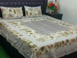 Printed Patchwork Embroidered Bed Sheet GN Design (10)