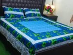 Printed Patchwork Embroidered Bed Sheet GN Design (9)