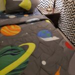 Space Design Kids Bed Sheet