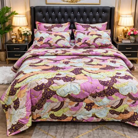 Beautiful Printed Comforter Set ( 6 PCS – 8 PCS )