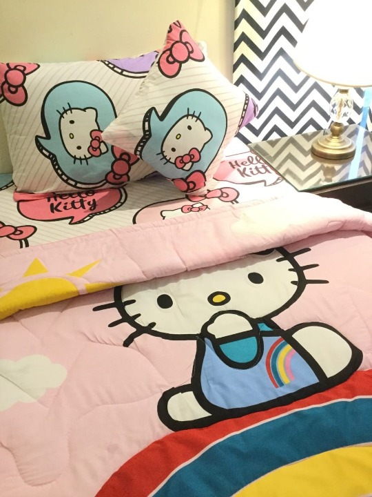 Cat Cartoon Kids Bed Sheet