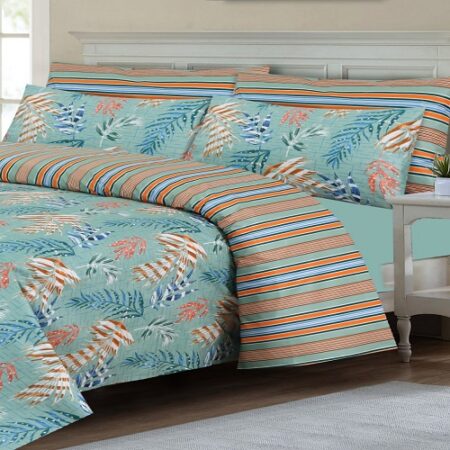 Ferozy Printed Bed Sheet With 2 Pillow Covers