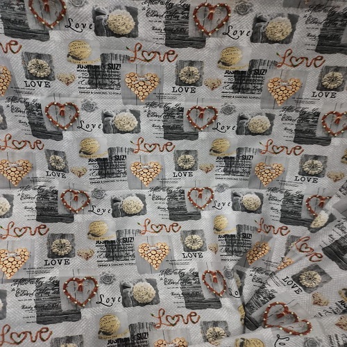 Grey White Printed Bed Sheet With 2 Pillow Covers (3)