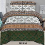Multi Printed Bed Sheet With 2 Pillow Covers