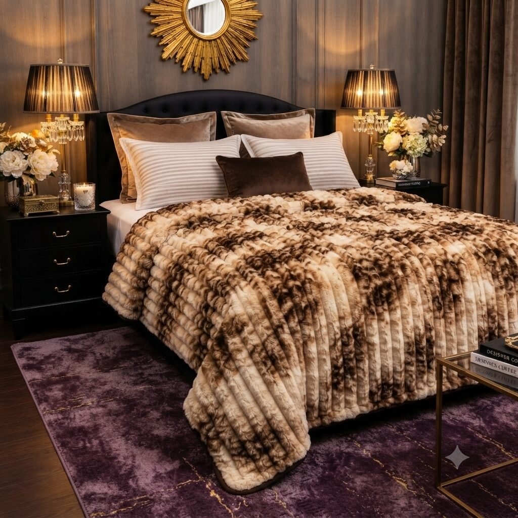 Premium Luxury Plush Comforter – Mocha Marble Premium Luxury Plush Comforter – Mocha Marble