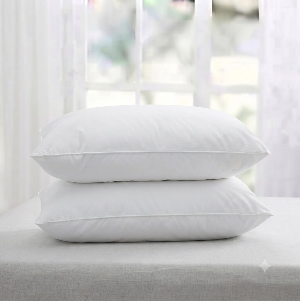 White Filled Pillows Pack of 2 PCs White Filled Pillows Pack of 2 PCs