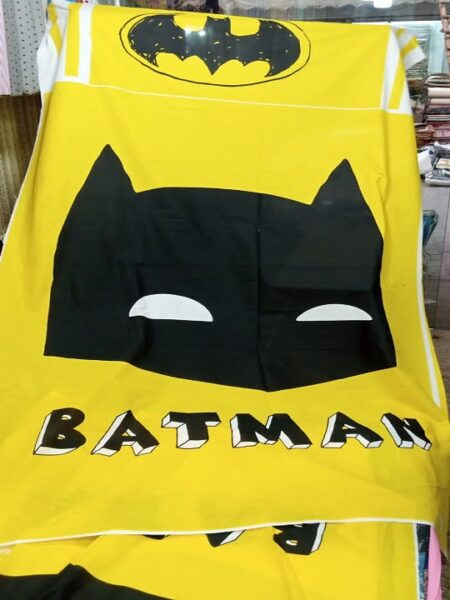 Batman Yellow Kids Bed Sheet