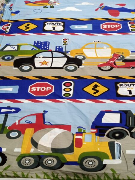 Car Kids Bed Sheet