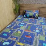 Game Blue Kids Bed Sheet