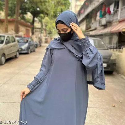 Abaya with Stoler Hijab ( 12 Colors )