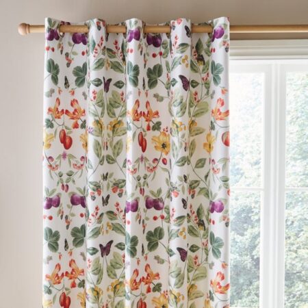 Butterfly Printed Curtains for Window and Door 66 X 72 Inches Each ( Set Of 2 Pieces )