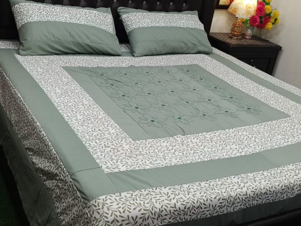 Printed Patchwork Embroidered Sheet Design (13)