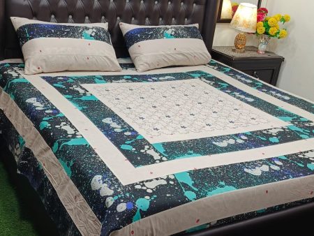 Printed Patchwork Embroidered Sheet Design (14)