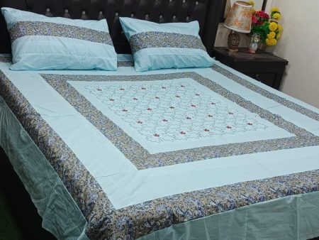 Printed Patchwork Embroidered Sheet Design (2)