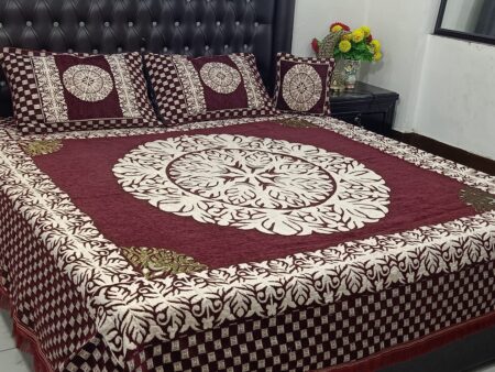 Velvet Jacquard Bed Sheet Design