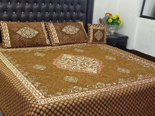 Velvet Jacquard Bed Sheet Design