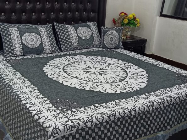 Velvet Jacquard Bed Sheet Design