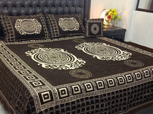 Velvet Jacquard Bed Sheet Design