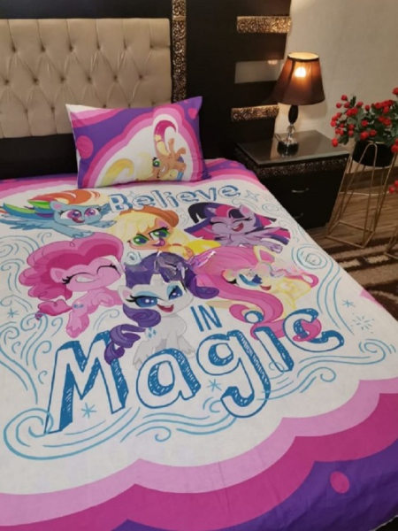 Believe Magic Character Kids Bed Sheet
