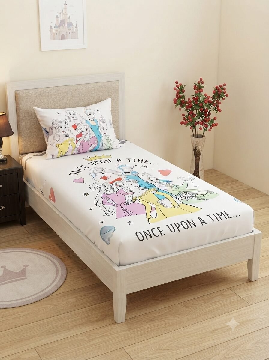 Cinderella Barbie Doll Character Kids Bed Sheet Cinderella Barbie Doll Character Kids Bed Sheet