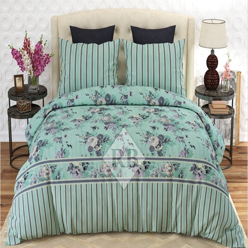 rapce Flowers Printed Bed Sheet With 2 Pillow Covers