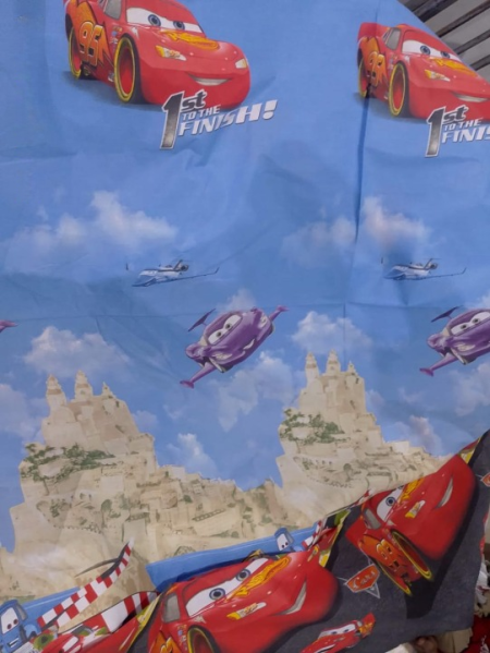 95 Car Character Kids Bed Sheet