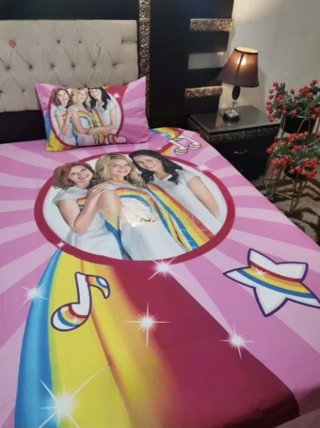 Rainbow Character Kids Bed Sheet