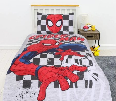 Spider Man Character Kids Bed Sheet